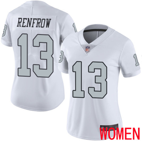 Oakland Raiders Limited White Women Hunter Renfrow Jersey NFL Football #13 Rush Vapor Untouchable Jersey